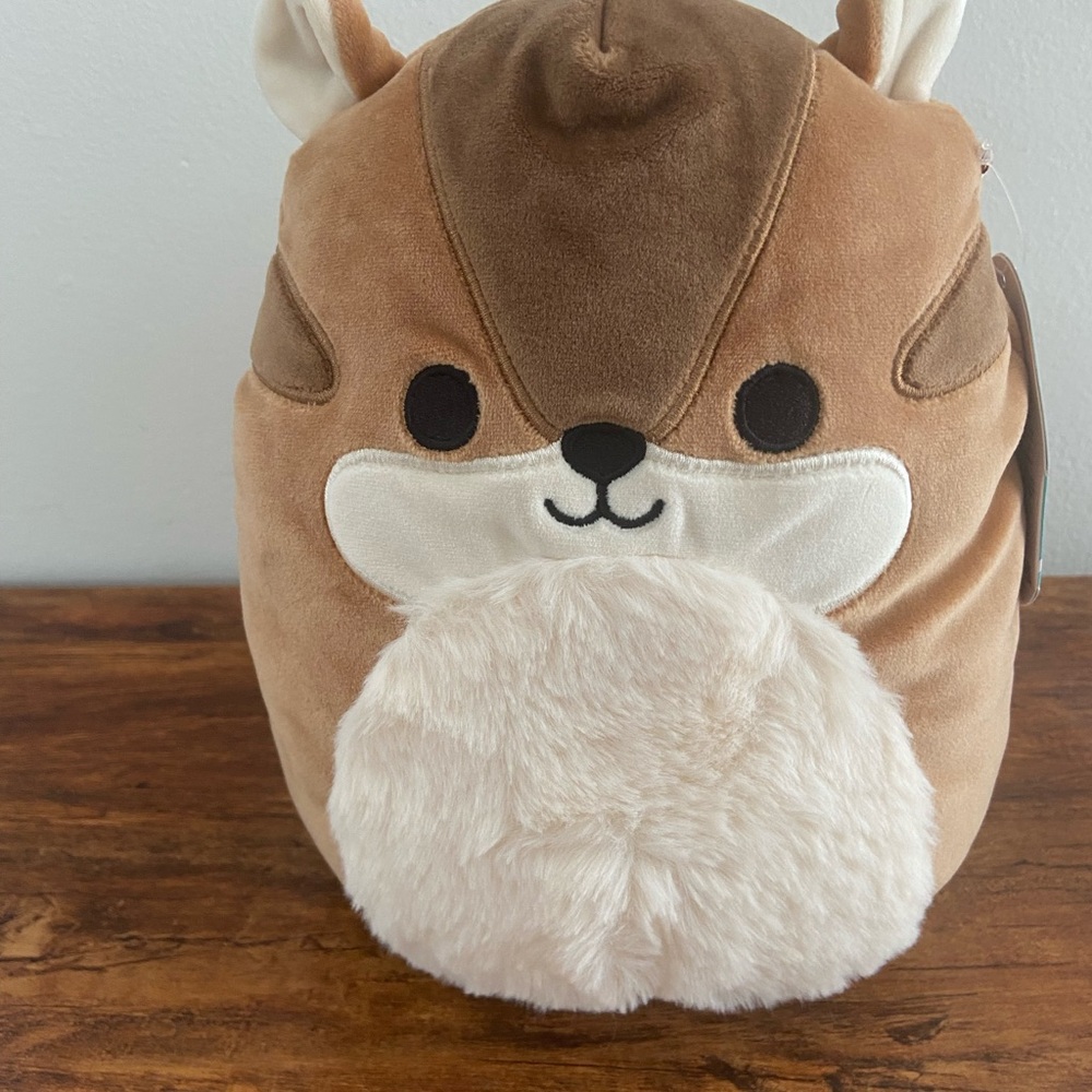 Squishmallows Melzie the Squirrel Complete with Fuzzy Tail